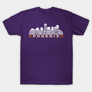 Phoenix Basketball Team 23 Player Roster, Phoenix City Skyline T-Shirt